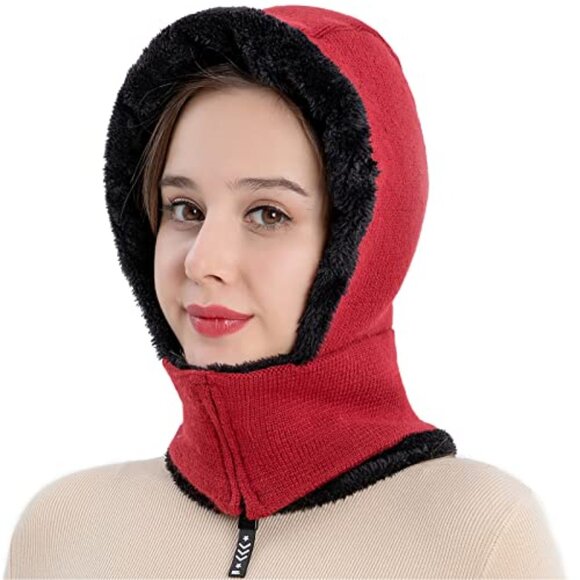 Fleece Balaclava Beanie Thermal Face Cover Winter Ski Cycling Hat Warm main image 5